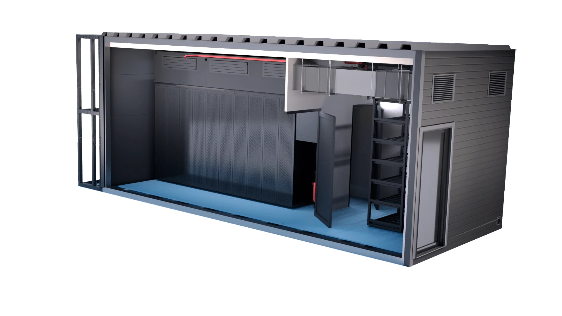 Container Data storage and processing centre
